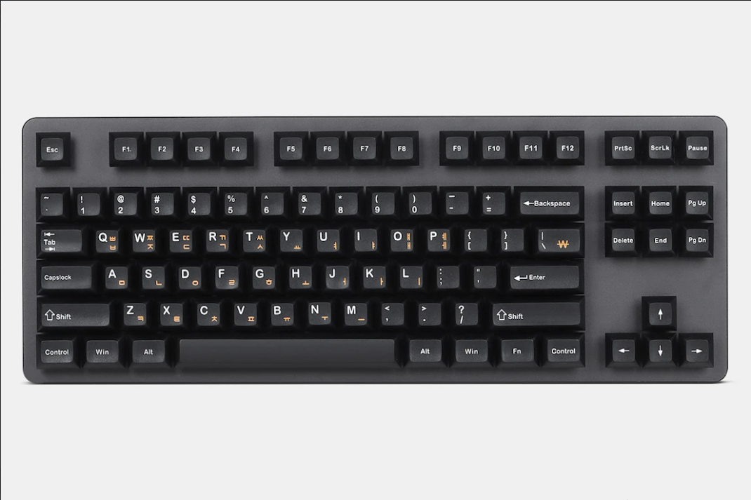 IDOBAO DSA BLACK HANGUL DYE-SUBBED PBT KEYCAP